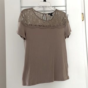 H&M Cotton w/ Lace Shirt
